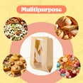 thumbnail image 2 of 50 Pack Kraft Bread Bags with Window and Twist Tie, Paper Bread Loaf Bags for Food Packaging, Large Bakery Bags for Homemade Bread, Toast, Sourdough and Baked Goods, 2 of 5
