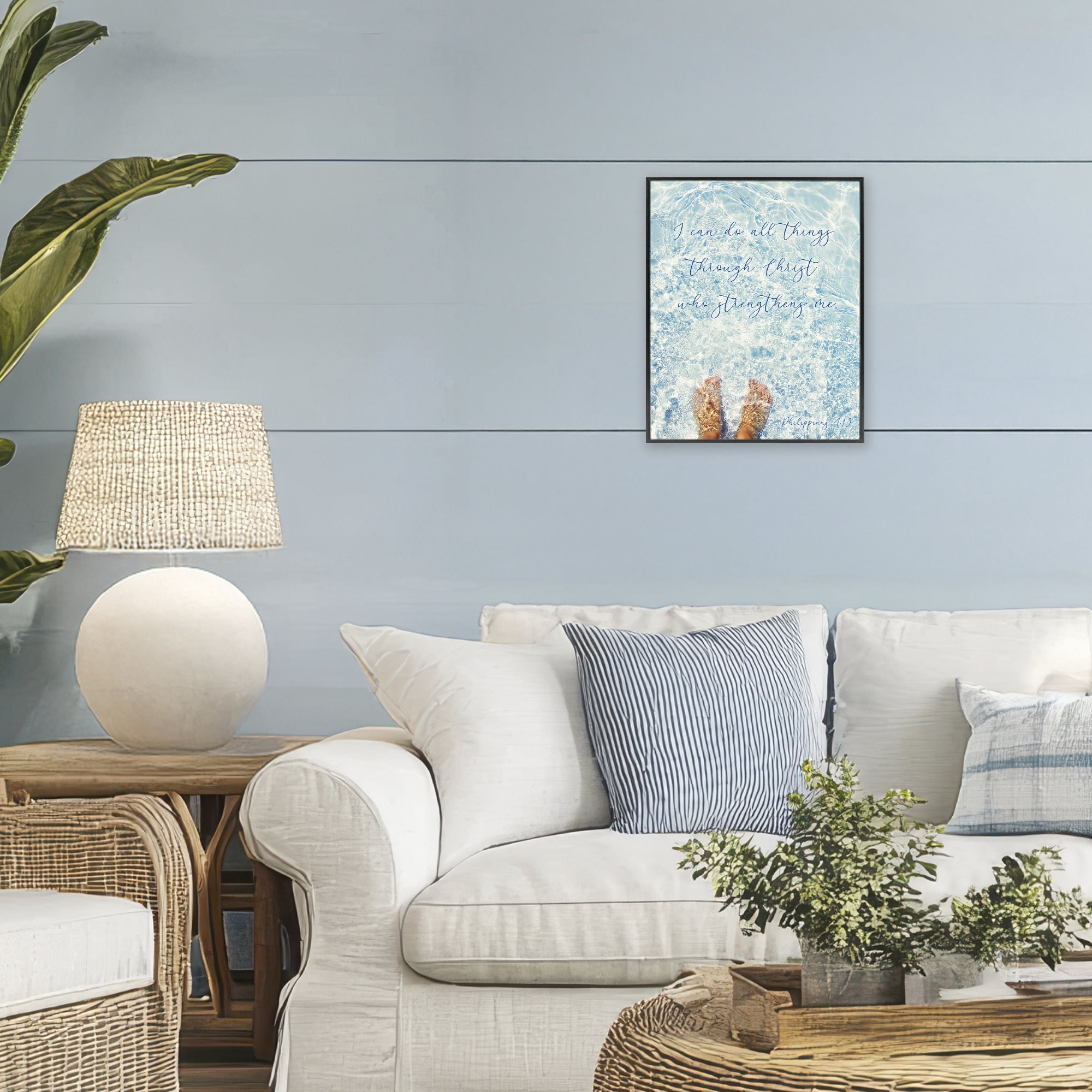 Stupell Industries I Can Do All Things Black Framed Giclee Art, design by Sarah Jane
