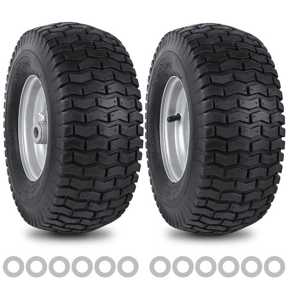 Neumático delantero para cortacésped phepetroll, 15 x 6.00-6NHS, 4 capas, 570 kg, 2 unidades