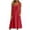 Red, variant on Tqcoqu Midi Dresses for Women,Sleeveless Crewneck Front Button down Summer Dress with Pockets,Casual Beach Vacation Sundresses 2026,Army Green Women's S-XXL