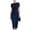 Navy, variant on CHUMUD Summer Dresses for Women Off-Shoulder Ruched Bodycon Midi Dress, Elegant Formal Cocktail Wedding Guest Dress