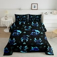 thumbnail image 3 of Feelyou Neon Dreamy Axolotl Bedding Comforter Set for Teens, Cartoon Love Heart Twin Comforter Sets, Magical Animal Theme Reversible Bedding Set, Lightweight Room Decor, 2-Piece, 3 of 9