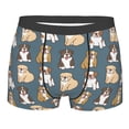 thumbnail image 3 of Haiem Cartoon Bulldog 1 Men's Boxer Briefs, Every Day Comfort Stretch Cotton Moisture-Wicking Underwear-Small, 3 of 8