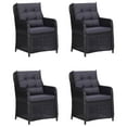 thumbnail image 4 of vidaXL 5 Piece Garden Dining Set Black, 4 of 5