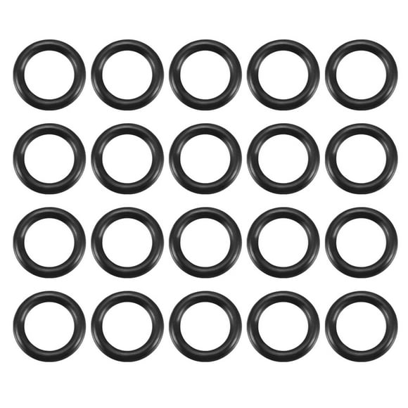 20PCS Rod Valve Seals Rubber O Rings 9mm Outer Dia 1.5mm Cross Section
