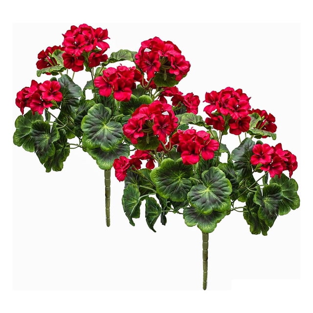 Artificial Geraniums Silk Flowers Heads Table Centerpiece Garden Wedding Prof