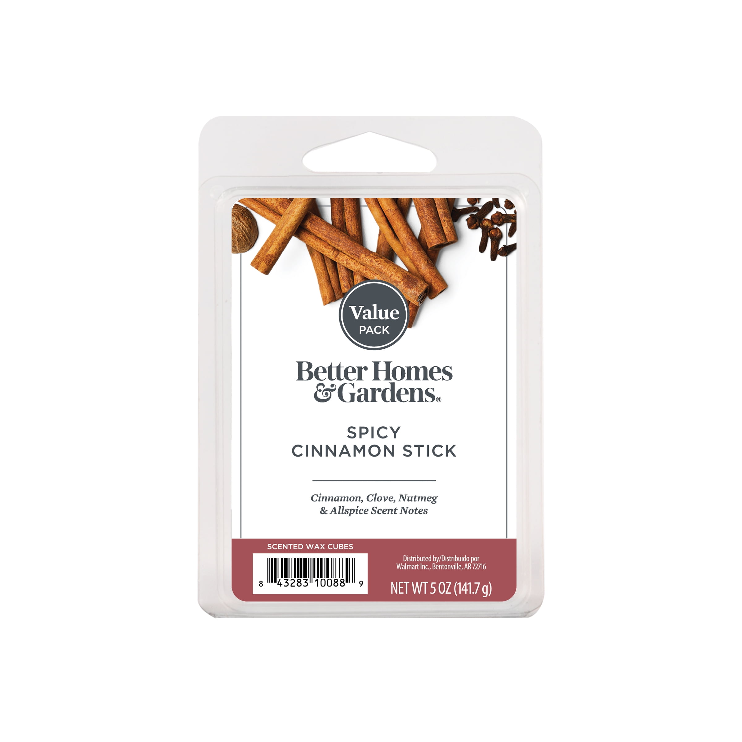 Spicy Cinnamon Stick Scented Wax Melts, Better Homes & Gardens, 5 oz (Value Size)