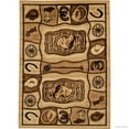 thumbnail image 2 of Brown Bear Wildlife Nature Paw Prints Fishing Rod Area Rug (3' 9" x 5' 1"), 2 of 6