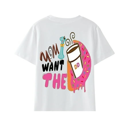 

ZMHEGW Mom I Want The Toddler Boys Girls Shirt Last Nerve Shirt Mothers Day Gift Soild Trendy Kid Shirt Kid T Shirt Funny Youth Shirt Top