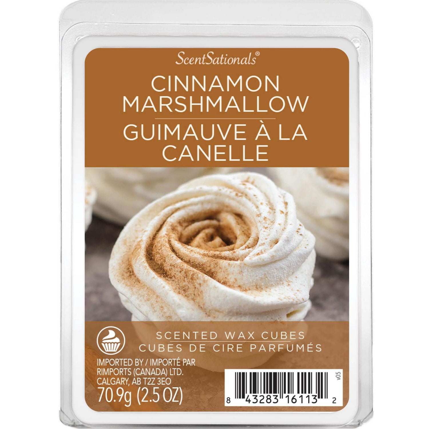 ScentSationals, Scented Wax Cubes - Cinnamon Marshmallow