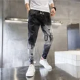 thumbnail image 4 of Pantalones Harem con Estampado Gráfico Negro Jeans para Hombres Pantalones Vaqueros Masculinos Y2k Vintage Original Casual Algodón Y 2k Buggy Talla Grande, 4 of 5