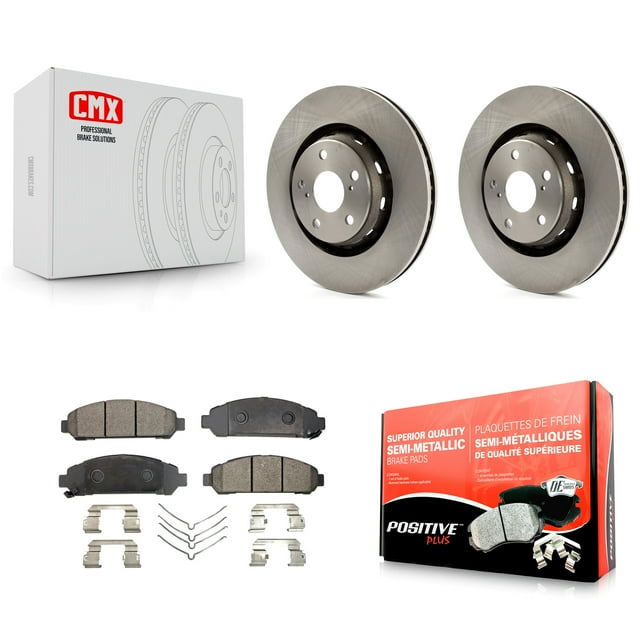 Transit Auto Front Disc Brake Rotors and Semi-Metallic Pads Kit for Car 2009-2016 Toyota Venza K8F-100548