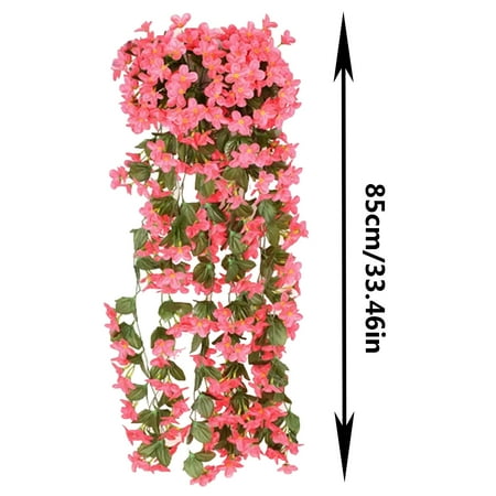 

amousa Artificial Plants Wall Hanging Faux Flowers Leaf Vines Garden Decorations