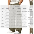thumbnail image 6 of Daiosportswear Men's Streetwear Workwear Pants Loose Straight Leg Casual Daily Wear Trousers Dark Gray XXL, 6 of 9