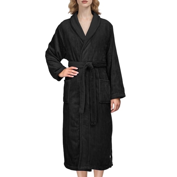 Loritta Robes for Women Soft Plush Bathrobe Womens Fleece Fuzzy Robes Ladies Bathrobes for Winter