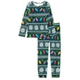 thumbnail image 4 of FKELYI Christmas Women Pajama Size M Polyester Long Sleeve Ladies Pajamas Sets Leisure Snowflake Lights Women Sleepwear 2 Piece, 4 of 5