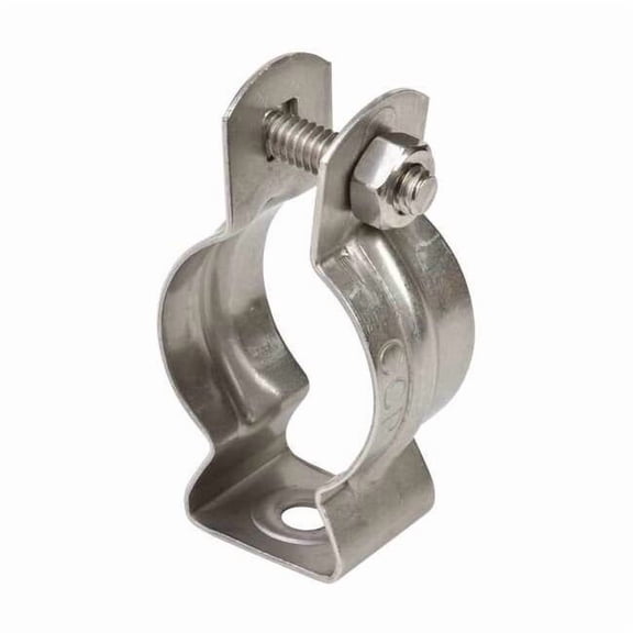 Hanger, Conduit; EMT; Pipe Use, 2 in, Stainless Steel, Polished Brite