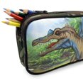 thumbnail image 2 of Pen+Gear Dinosaur 2 Zip Pencil Pouch with Spinosaurus and Camo Design, 2 of 6