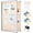 Beige, variant on 36 x 24 Inch Enclosed Bulletin Board with Locking Door Fabric Cork Outdoor Bulletin Board Lockable Display Case, Tamperproof Aluminum Frame Noticeboard Wall-Mounted for School, Office