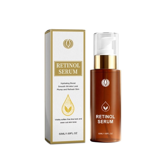 Retinol Collagen Serum for Face, 50ml, Anti Aging & Anti Wrinkle Repair Peptide Serum with Boost Hydration Formula - Day/Night Facial Firming Neck Plump Skin Care for Women/Men