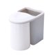 thumbnail image 2 of ¡No Te Lo Pierdas!, Dispensador de vasos para pared para baño, cepillo de dientes, soporte para estante de pared, fácil instalación, autodrenante, organizador magnético blanco de plástico S Akmoler, 2 of 6