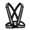 Type B Black, variant on S SERENABLE Adjustable Reflective Running Jogging Gear Safety Vest Waist Belt Stripes Jacket Type B Purple