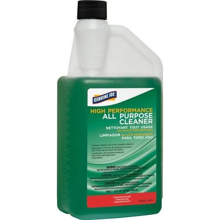 Genuine Joe All-purpose Cleaner Concentrate - 32 fl oz (1 quart) - 1 Each - Green