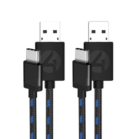 4Gamers 3M Twin Premium Braided Play & Charge Cables - Compatible with PS5