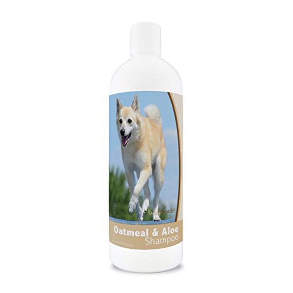 Healthy Breeds Norwegian Buhund Oatmeal Shampoo with Aloe 16oz Mild & Gentle for Sensitive Skin - Hypoallergenic Formula & pH Balanced