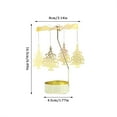 thumbnail image 3 of Aromatherapy Candle Holder Girl'S Heart Golden Revolving Lantern Revolving Dinner Atmosphere Arrangement, 3 of 4