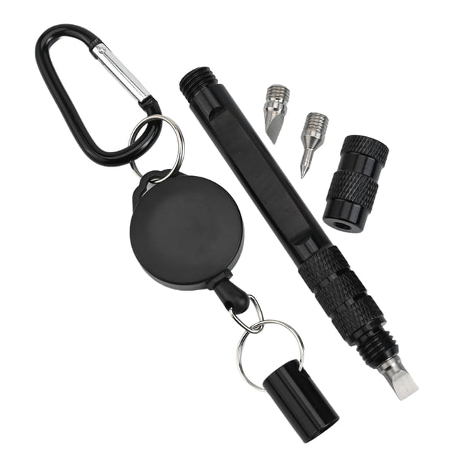 Golf Clubs Groove Sharpener With Retractable Cord Buckle Golf Clean Tool