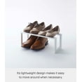 thumbnail image 5 of Yamazaki Home Expandable Shoe Rack - Two Sizes, White, Steel, Single, Holds 4 to 8 shoes, Expandable, 5 of 8
