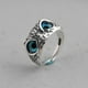 thumbnail image 4 of Anillo De Búho De Ojo De Demonio De Plata De Ley 925 Anillo De Búho Ajustable Abierto Retro Methold AP005593-00, 4 of 6