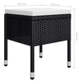 thumbnail image 2 of vidaXL Patio Dining Set Cushioned Bistro Set Table and Chairs Outdoor 9 Piece, 2 of 12