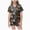 H161-Grey, variant on TOWED22 Halloween Pajamas Girl Cute Satin Pumpkin Print Short Sleeve Button Down Top and Shorts Matching Sleepwear,10-11 Y