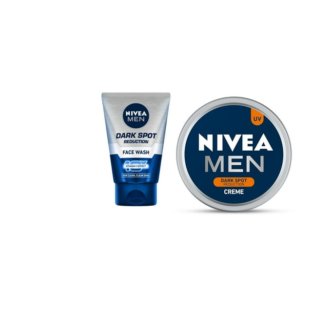 Nivea Men Nettoyant pour le Visage Taches Foncées, 100 g Crème de Réduction Sport Foncé, 75 ml