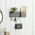 thumbnail image 4 of Danya B. Utility Shelf with Pocket and Hanging Hooks - Black, 4 of 12