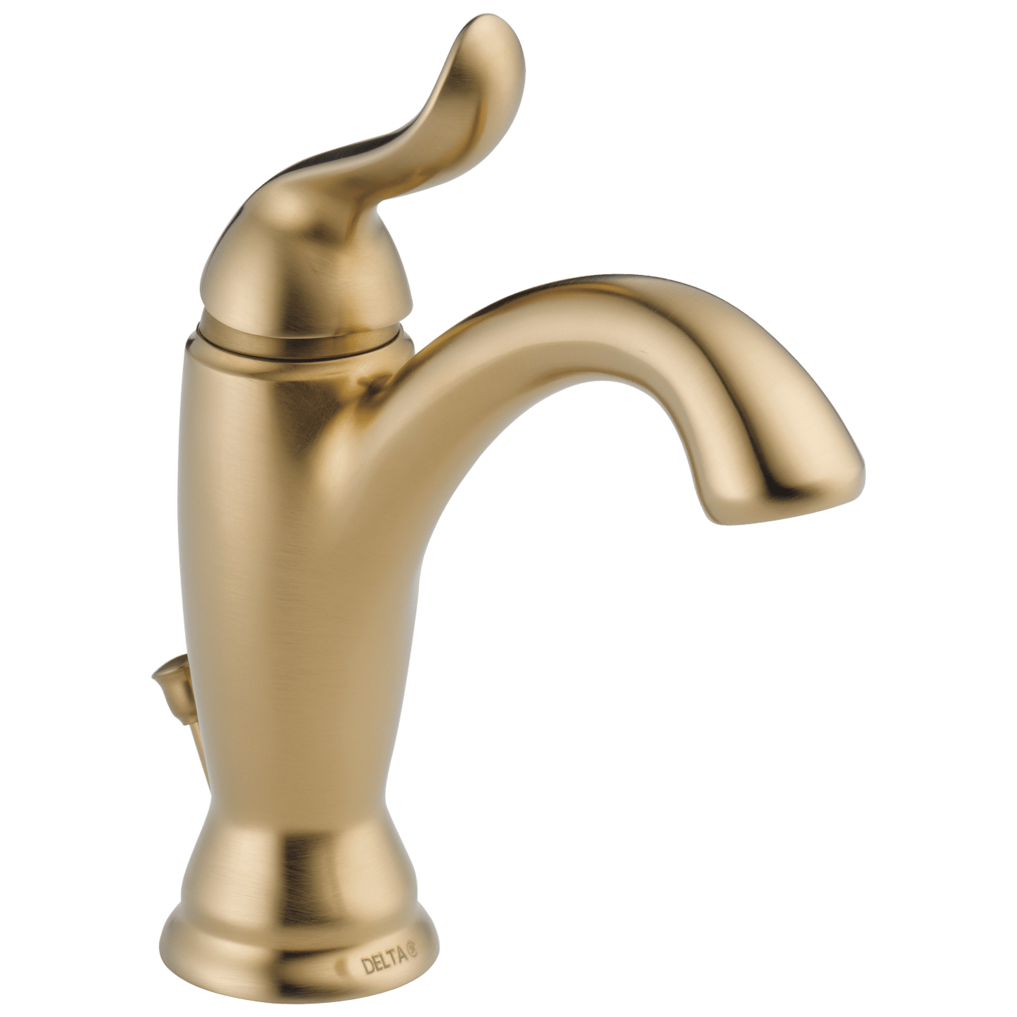 Delta Linden Single Handle Bathroom Faucet with Metal Drain Assembly in Champagne Bronze 594
