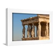 Athens, Attica, Greece Porch of the Caryatids on the south end of the Erechtheion on the Acropo, Scenic Framed Art Print Wall Art Sold by Art.Com