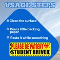 thumbnail image 4 of CCOCC Student Driver Sticker Magnet for Car,Eye Catching Warning Car Magnets,Driver Awareness Signal Car Stickers,Style3, 4 of 7