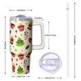 thumbnail image 2 of 30oz Merry Christmas Tumbler with Straw and Handle, Santa Claus Stainless Steel Insulated Cup Gifts, 2 of 5