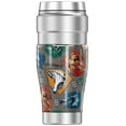 thumbnail image 2 of Harry Potter Stylized Houses Pattern THERMOS STAINLESS KING Stainless Steel Travel Tumbler, Vacuum insulated & Double Wall, 16oz, 2 of 6