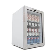 Whynter 90 Can Stainless Steel Beverage Refrigerator with Lock, 2.5 Cu. Ft. BR-091WS