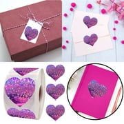 Mother's Day Clearance Glitter Valentine Heart Stickers Valentine's Love Decorative Stickers 1.1 Inch - 500 Valentine's Day Decorations Accessories for Kids Parties Envelops