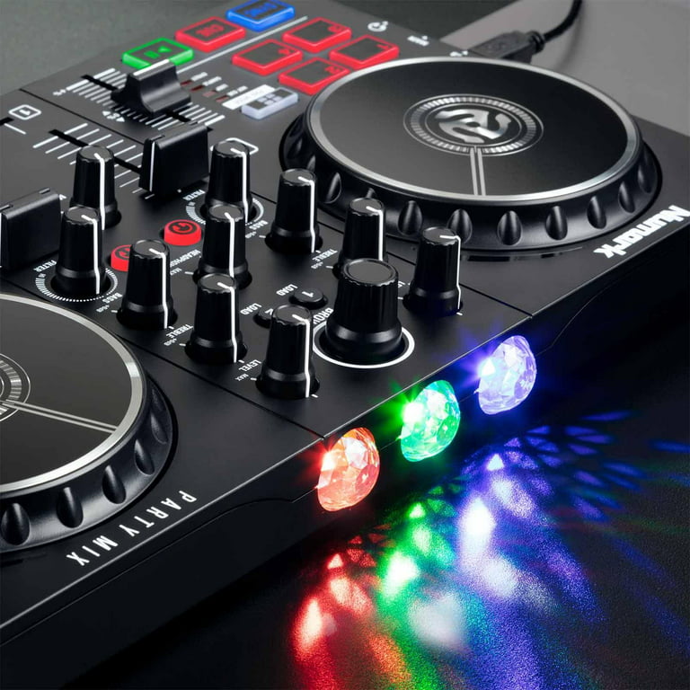 Numark Party Mix II Built-In Light Show DJ Controller with Gemini