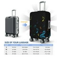 thumbnail image 4 of Bingfone Color Musical Notes for Luggage Cover Washable Suitcase Cover Protector Anti-scratch Suitcase cover Fits 18-32 Inch Luggage-Medium, 4 of 7