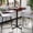 Mahogany, variant on Emma + Oliver 36"RD Black Laminate Bar Table Top-30"x30" Base/Foot Ring