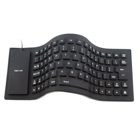 erfcxs For Silicone USB Keyboard Laptop Notebook Mini Foldable Flexible Keyboard