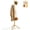 Wood, variant on OVINESY Wooden Coat Rack, 3 Adjustable Heights, 8 Hooks, Freestanding Hat & Jacket Stand for Entryway, Bedroom, Office, Wood Tone