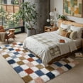 thumbnail image 3 of BERTHMEER 9'x12' Shag Area Rugs for Living Room Bedroom Dining Room Large Ultra-Soft Plush Pile Soft Fluffy Modern Geometric Indoor Carpets Rugs, Multicolor, 3 of 6